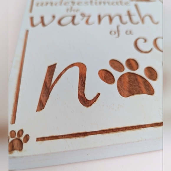 NEW FIRE & PINE Dog Lover Owner Artisan Wall Art Carolina USA Wood Seafoam Green - Picture 7 of 11